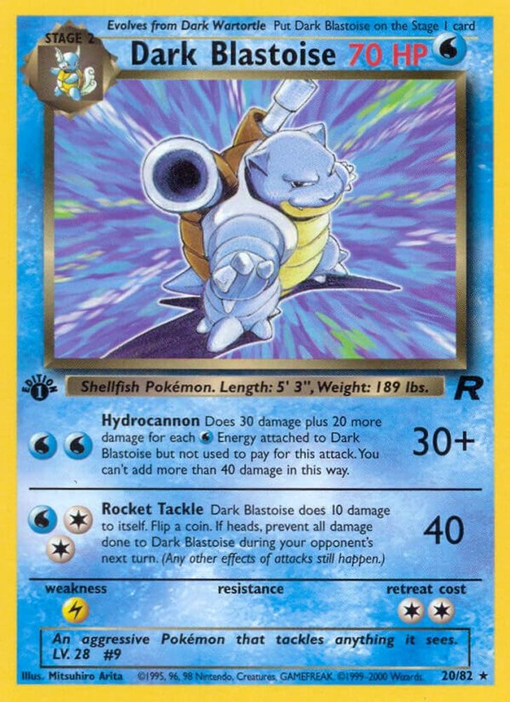 Kortet Dark Blastoise