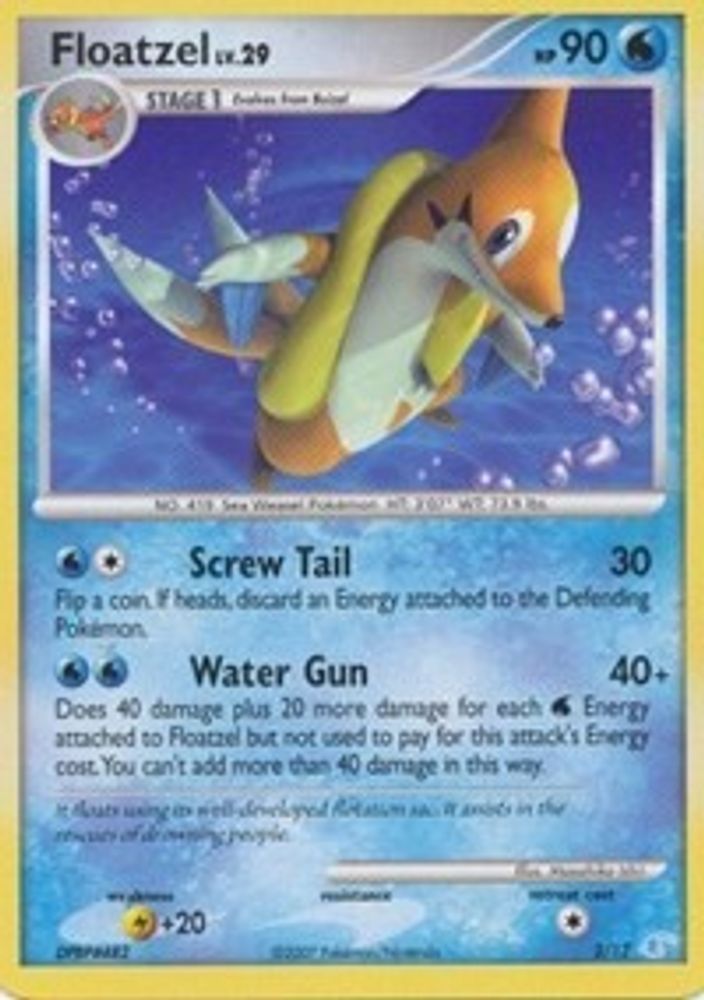 Floatzel — DP Trainer Kit: Manaphy & Lucario #2/12