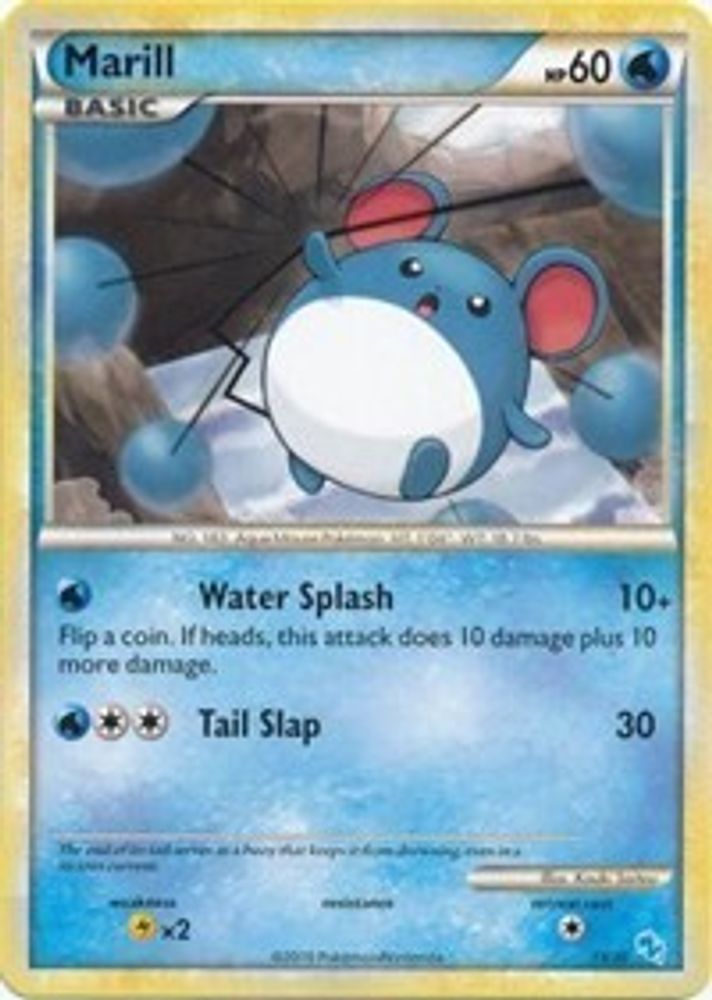 Marill — HGSS Trainer Kit: Gyarados & Raichu #24/30