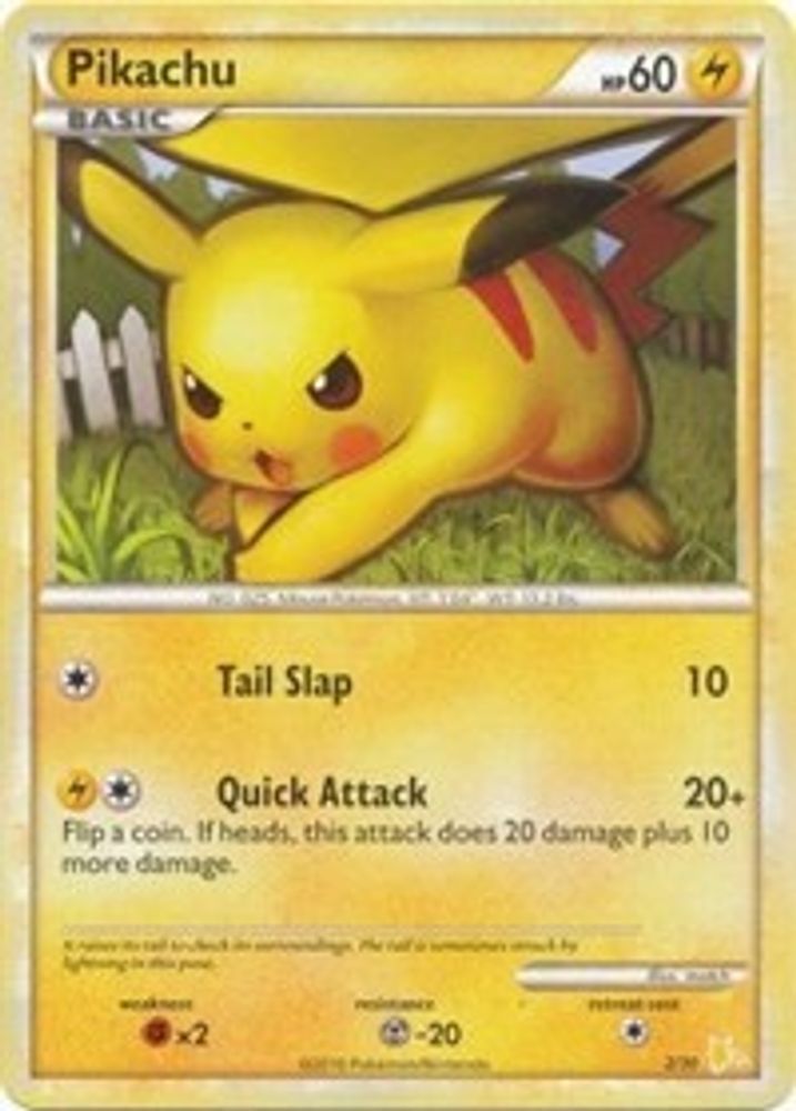 Pikachu — HGSS Trainer Kit: Gyarados & Raichu #2/30