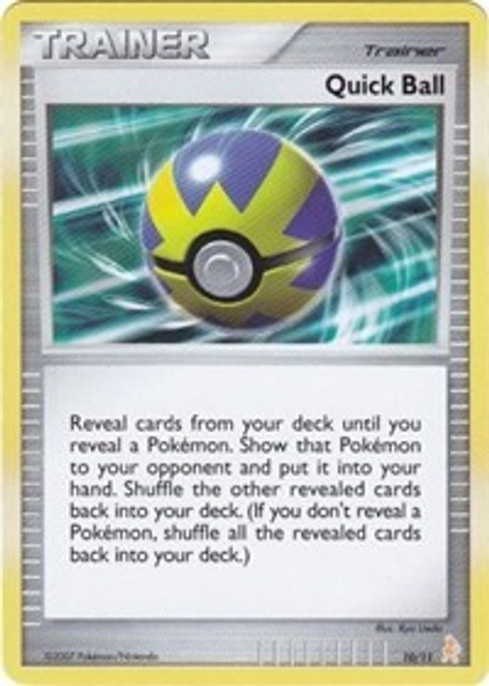 Quick Ball — DP Trainer Kit: Manaphy & Lucario #10/12