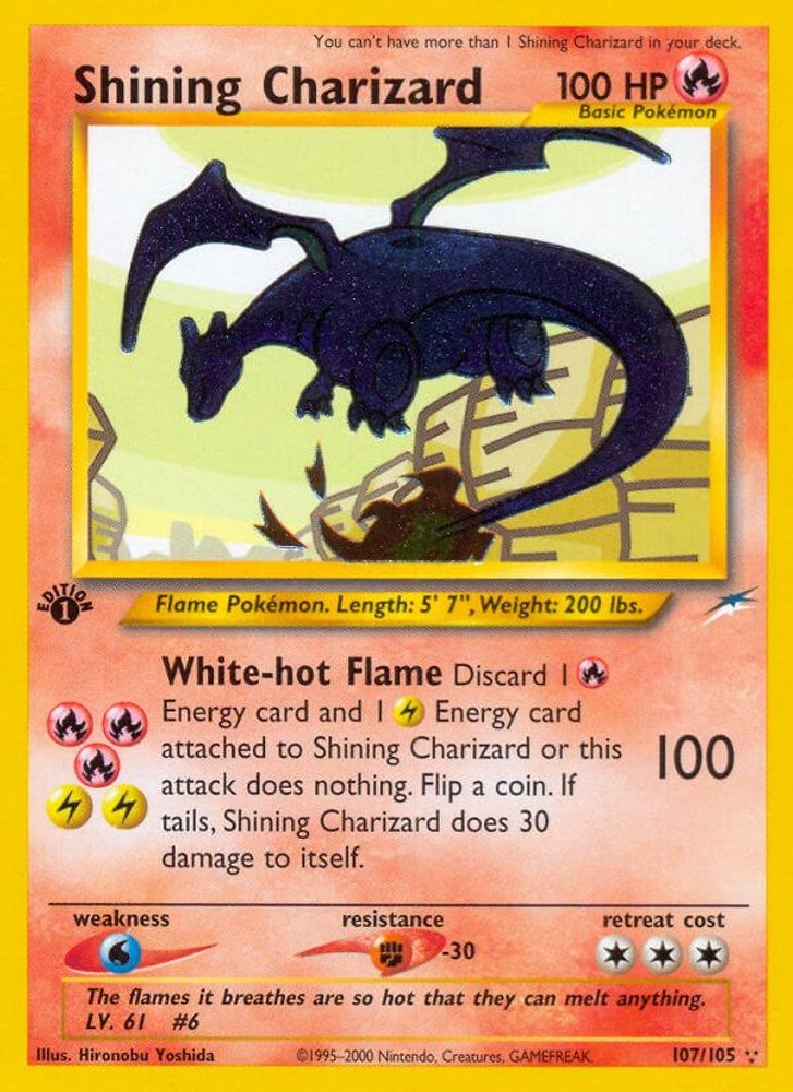 Kortet Shining Charizard