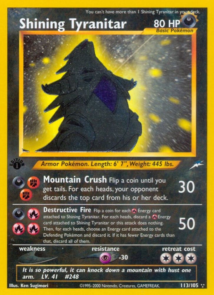 Kortet Shining Tyranitar