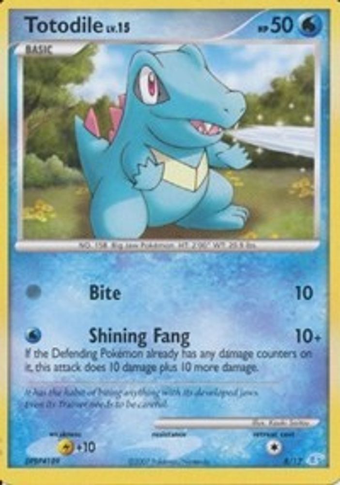 Totodile — DP Trainer Kit: Manaphy & Lucario #8/12