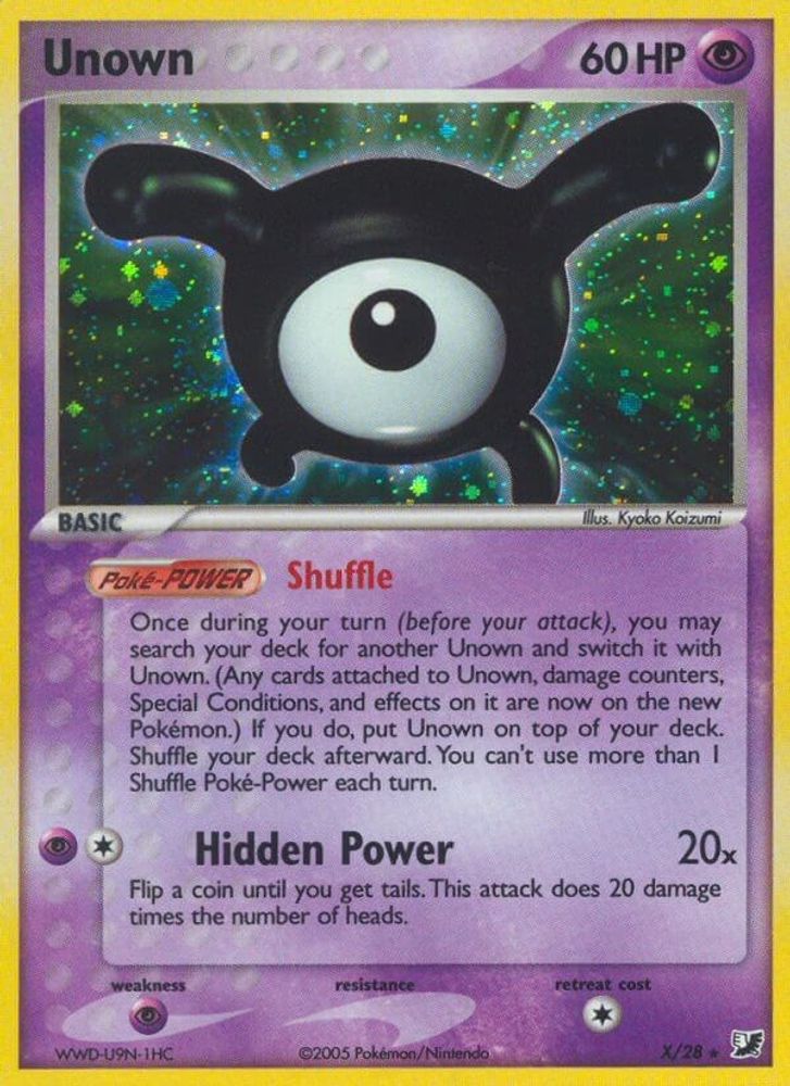 Kortet Unown