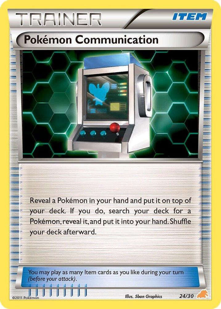 Pokemon Communication — BW Trainer Kit: Excadrill & Zoroark #24/30