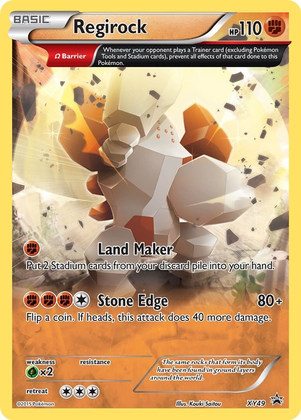 Regirock - XY49 — XY Promos