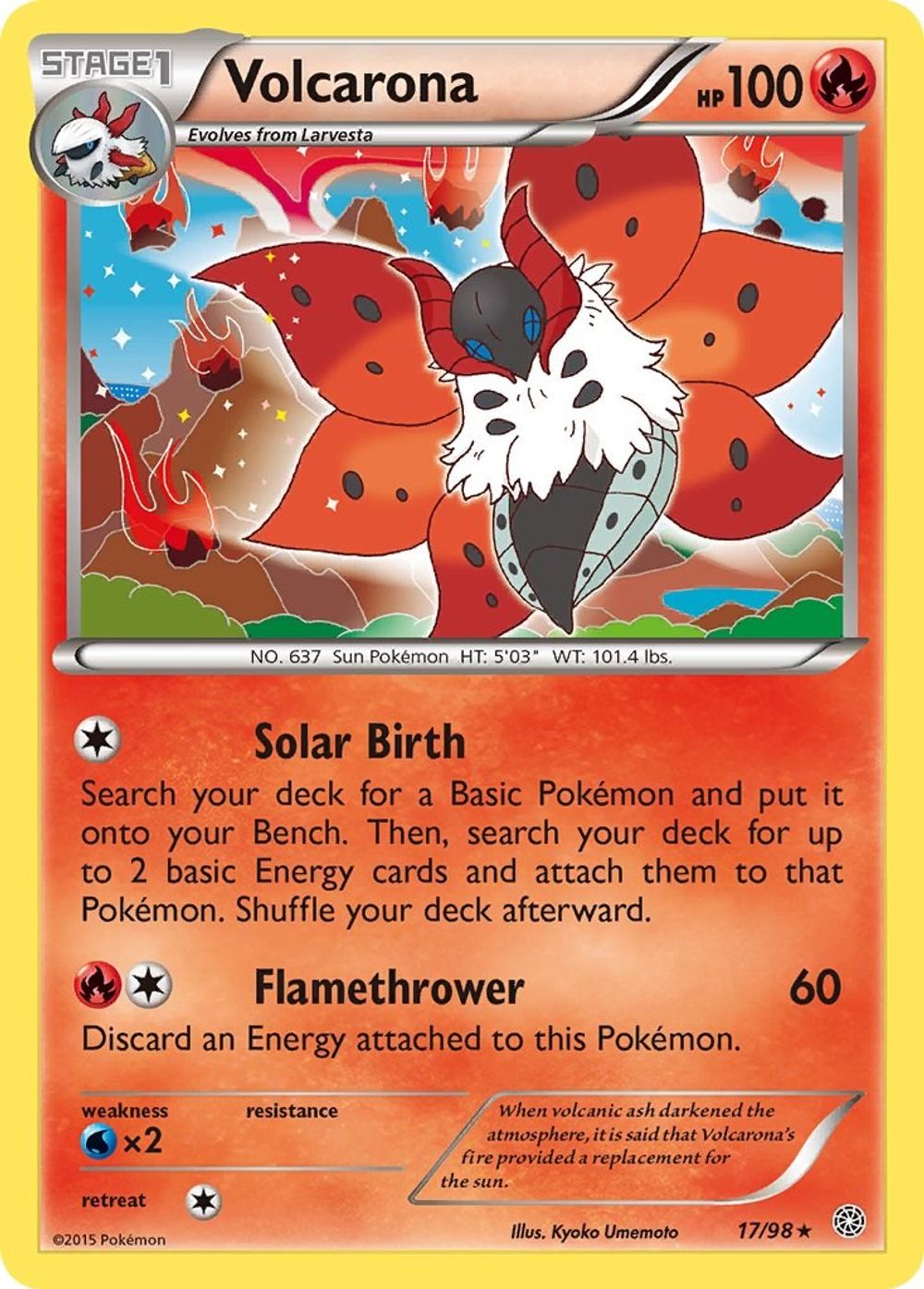 Volcarona (17) — XY - Ancient Origins