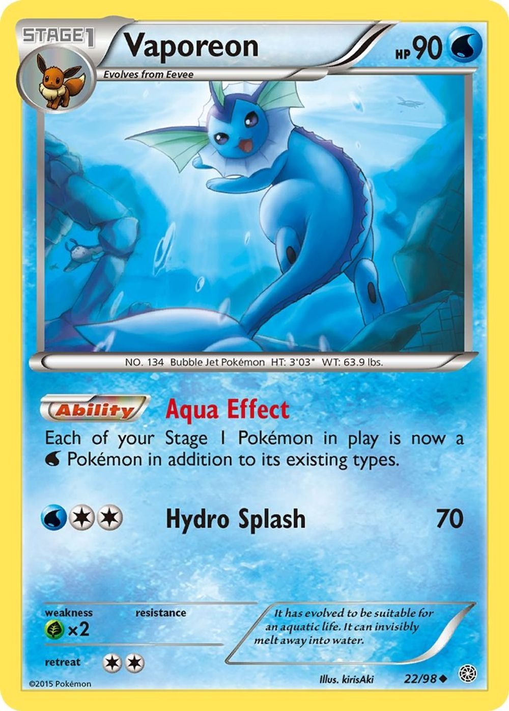 Vaporeon — XY - Ancient Origins