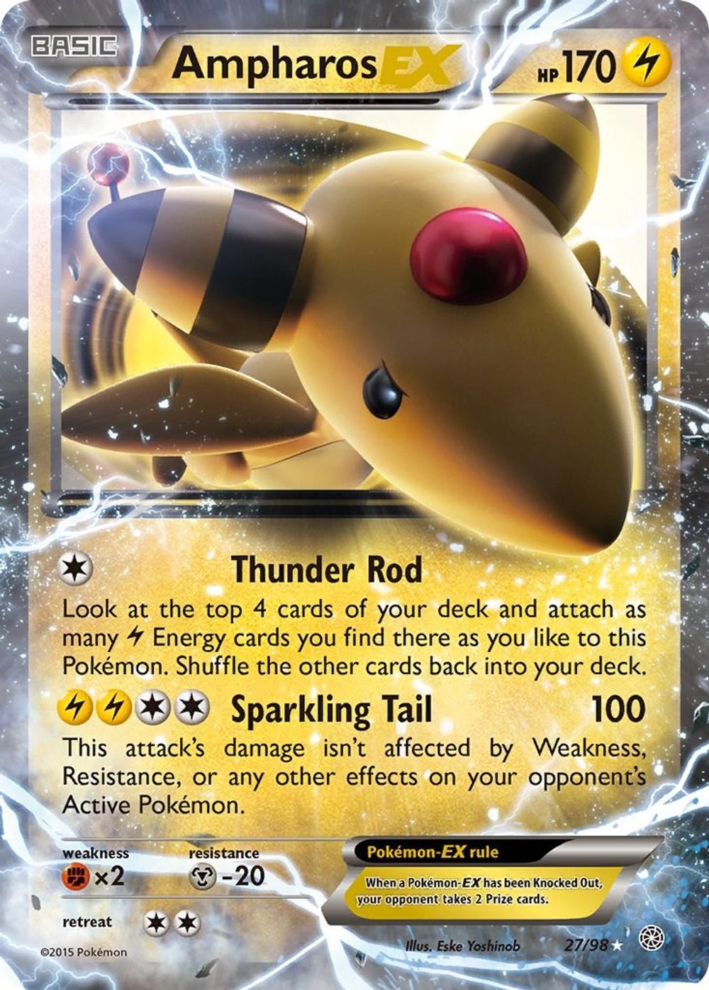 Ampharos EX — XY - Ancient Origins