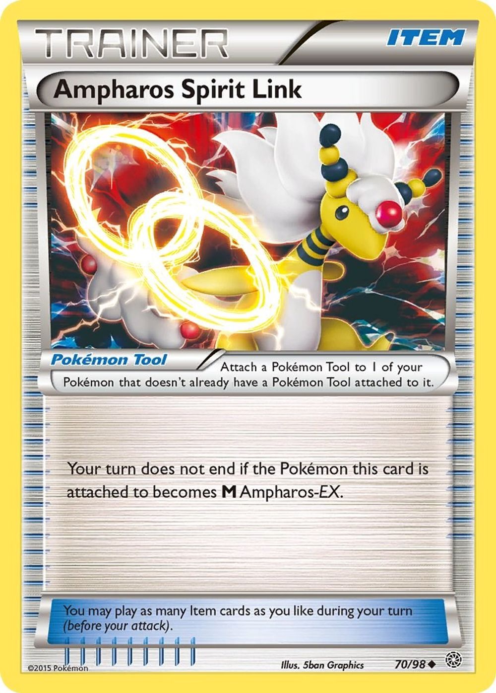 Ampharos Spirit Link — XY - Ancient Origins