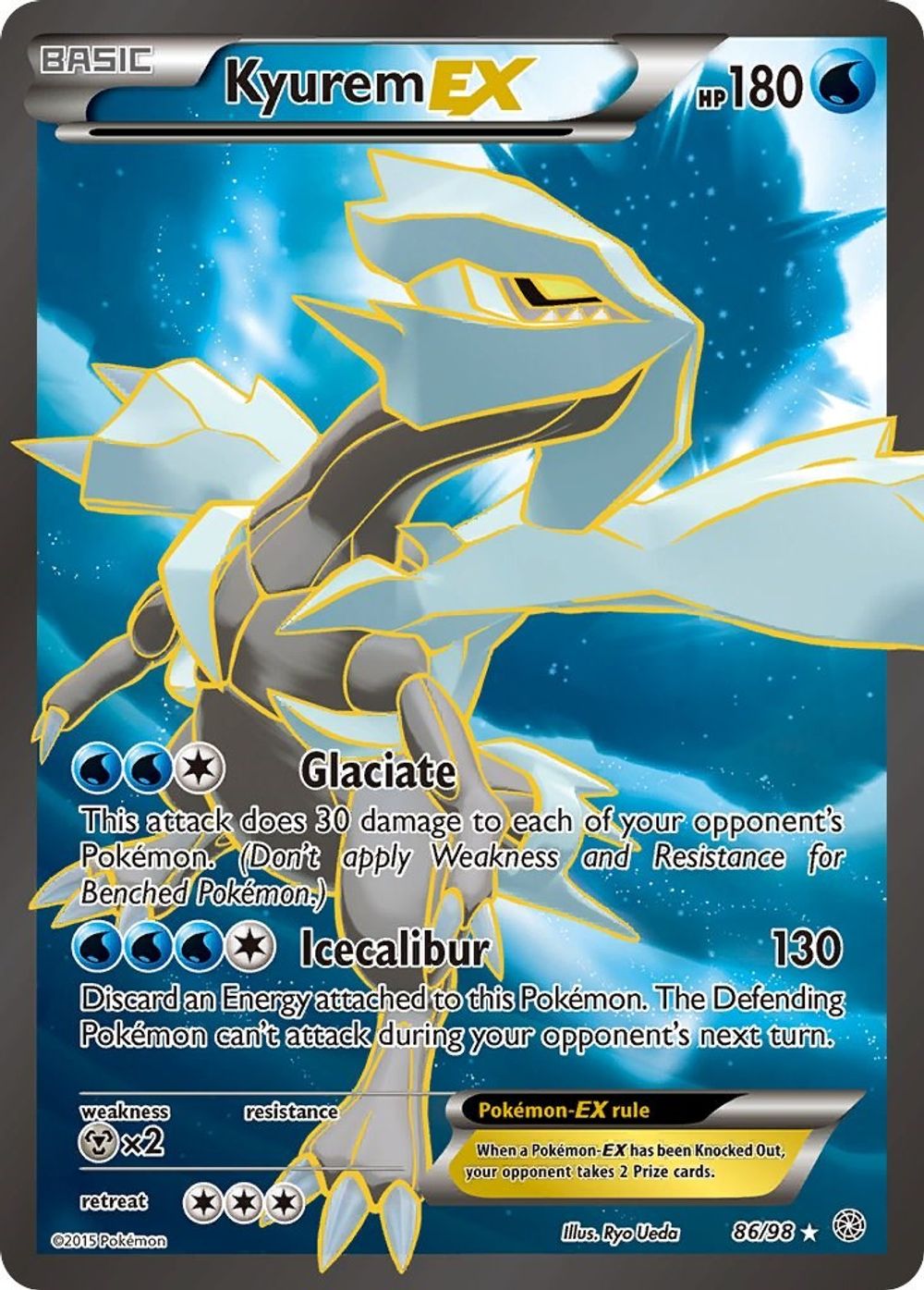 Kyurem EX (86 Full Art) — XY - Ancient Origins