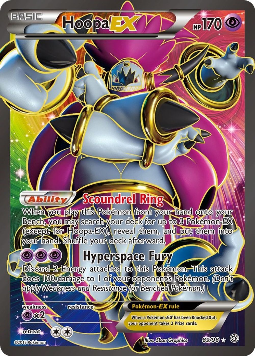 Hoopa EX (89 Full Art) — XY - Ancient Origins