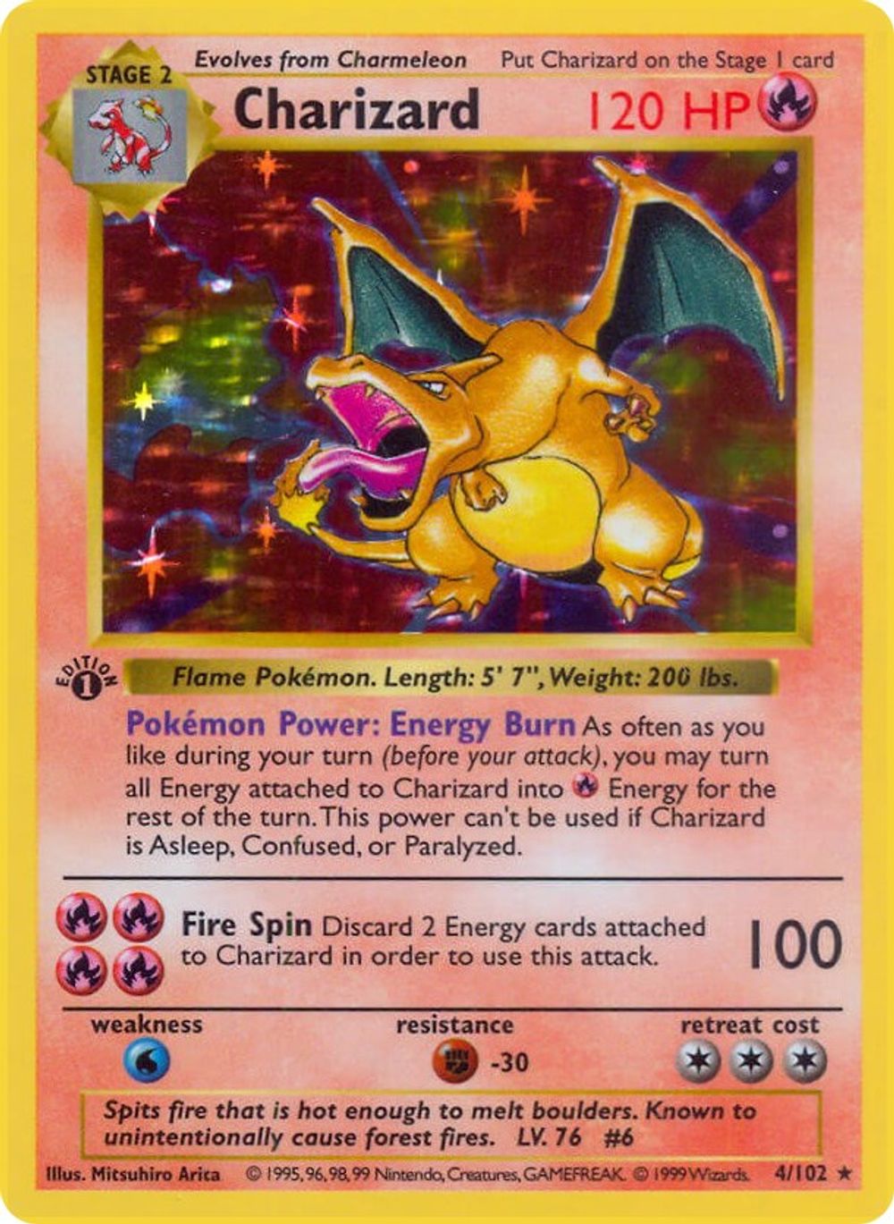Charizard — Base Set (Shadowless)