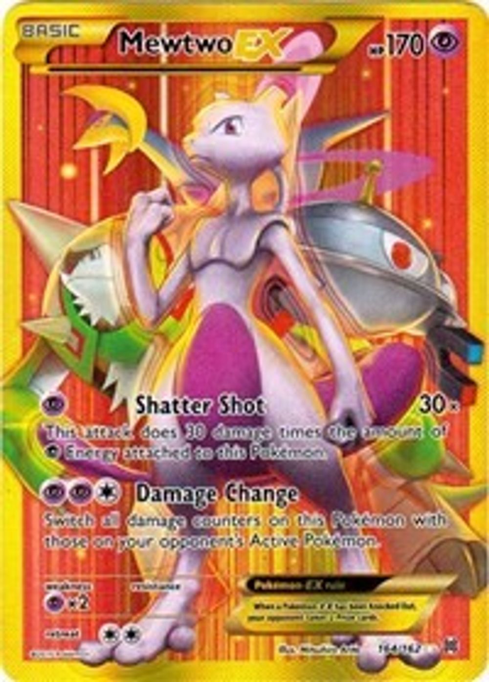 Mewtwo EX (164 Secret Full Art) — XY - BREAKthrough