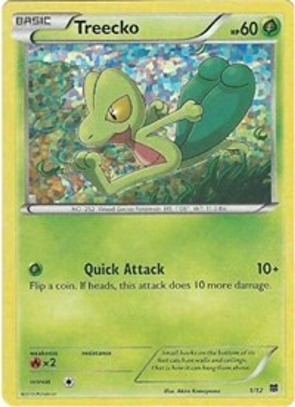 Treecko - 1/12 — McDonald's Promos 2015
