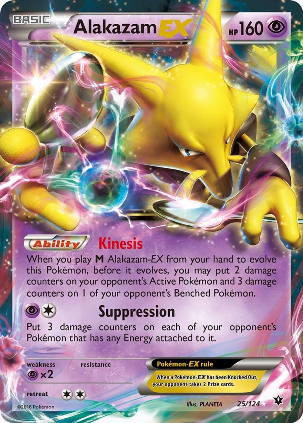 Alakazam EX — XY - Fates Collide