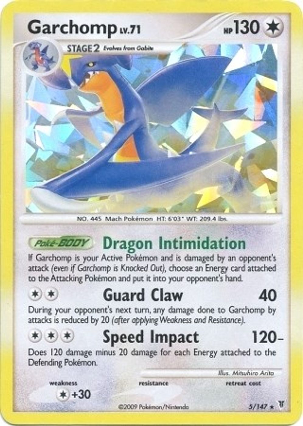 Garchomp - 5/147 (Cracked Ice Holo) — Deck Exclusives
