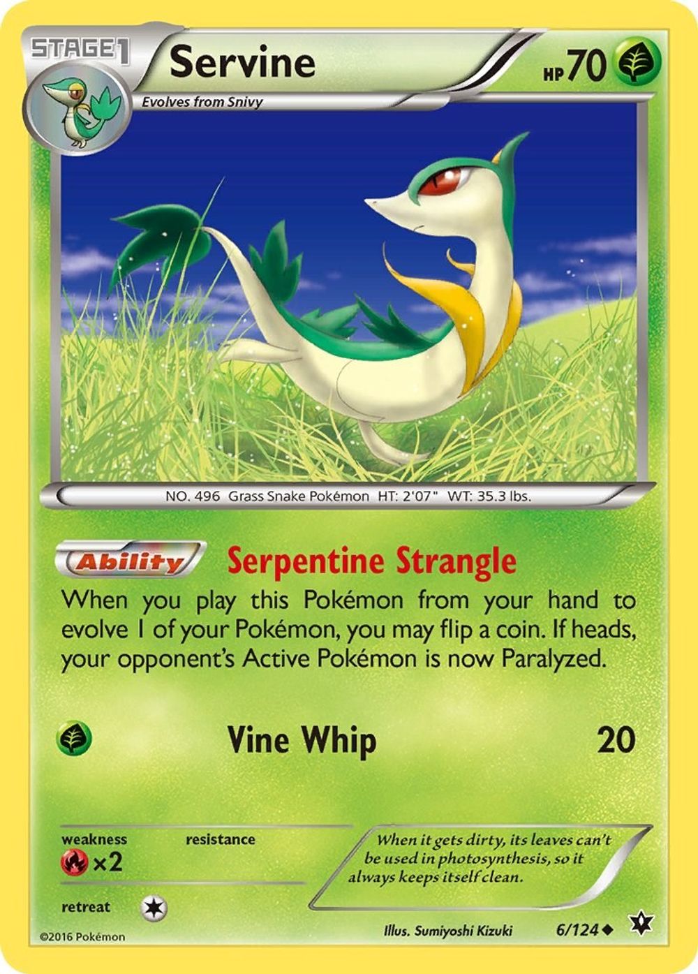 Servine — XY - Fates Collide