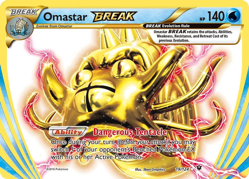 Omastar BREAK — XY - Fates Collide