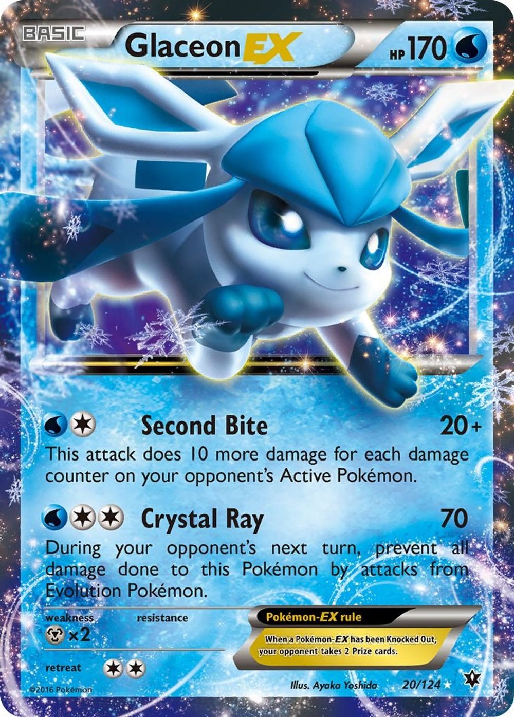 Glaceon EX — XY - Fates Collide