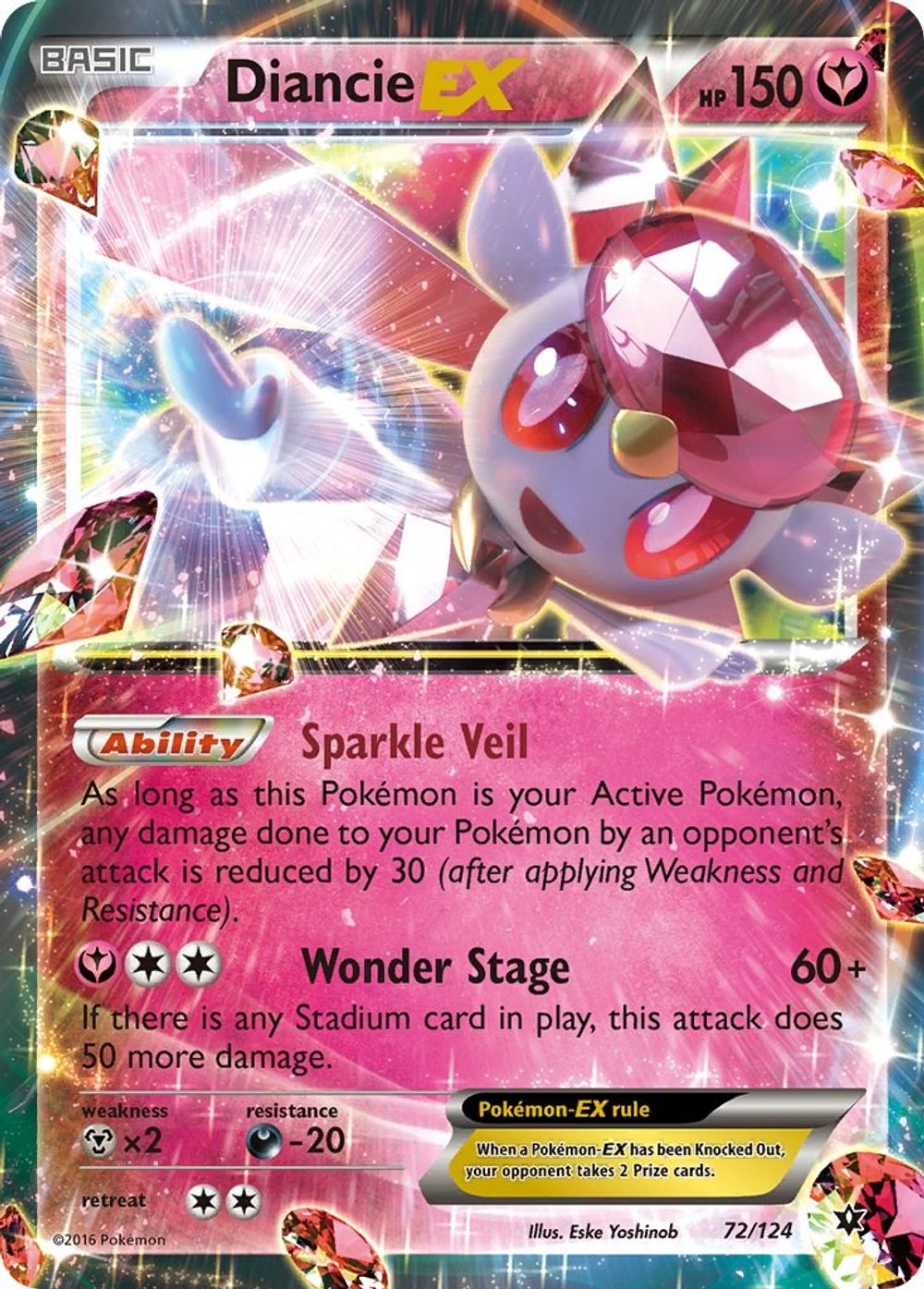 Diancie EX — XY - Fates Collide