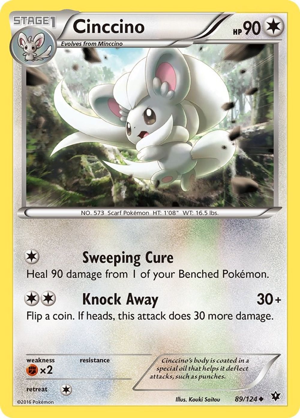 Cinccino (89) — XY - Fates Collide