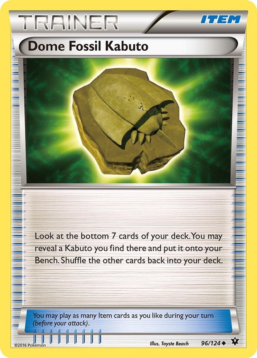 Dome Fossil Kabuto — XY - Fates Collide