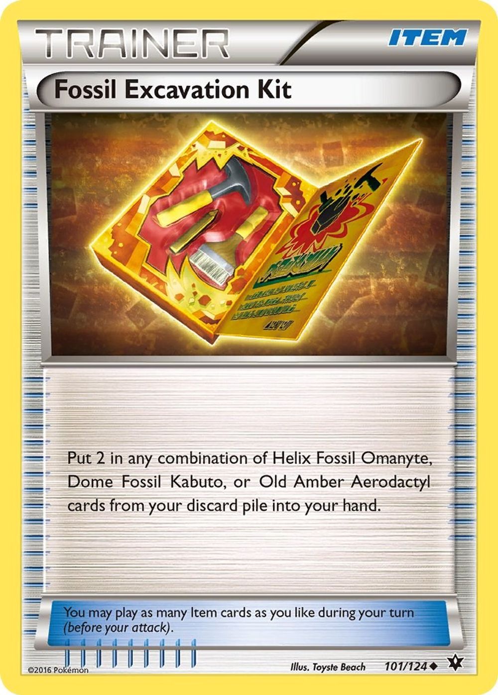 Fossil Excavation Kit — XY - Fates Collide