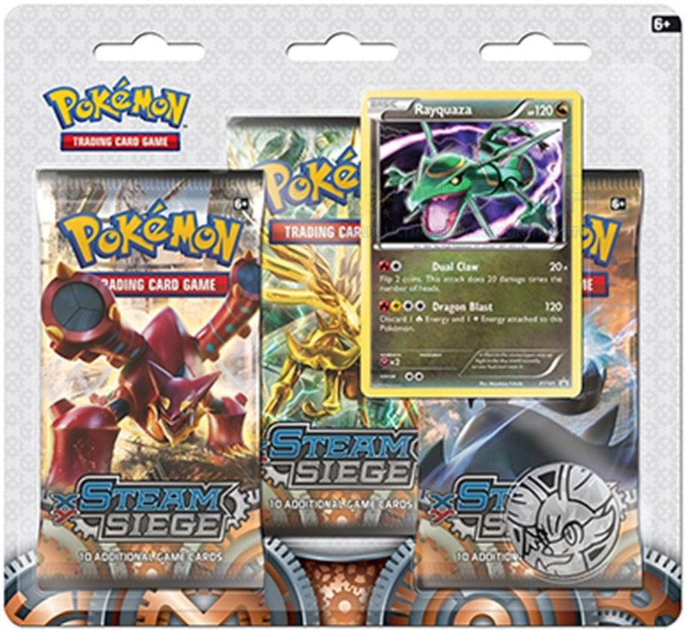 Steam Siege 3 Pack Blister [Rayquaza] — XY - Steam Siege