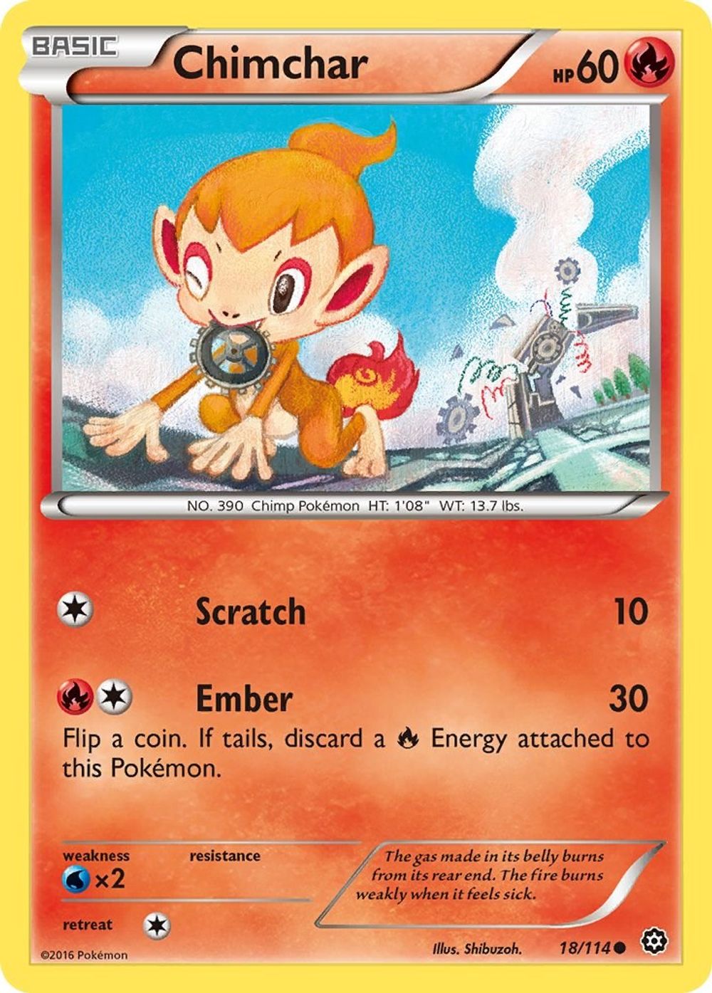 Chimchar — XY - Steam Siege
