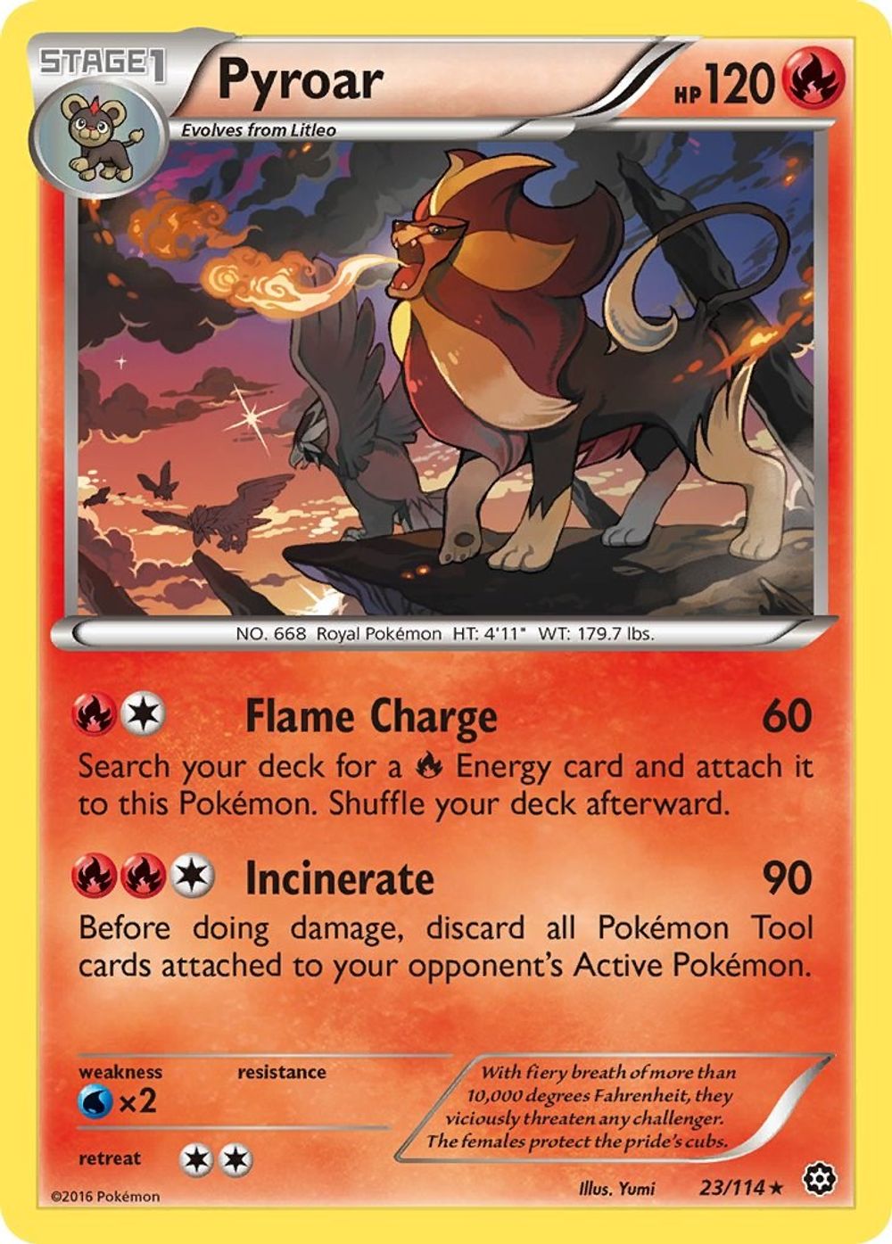 Pyroar — XY - Steam Siege