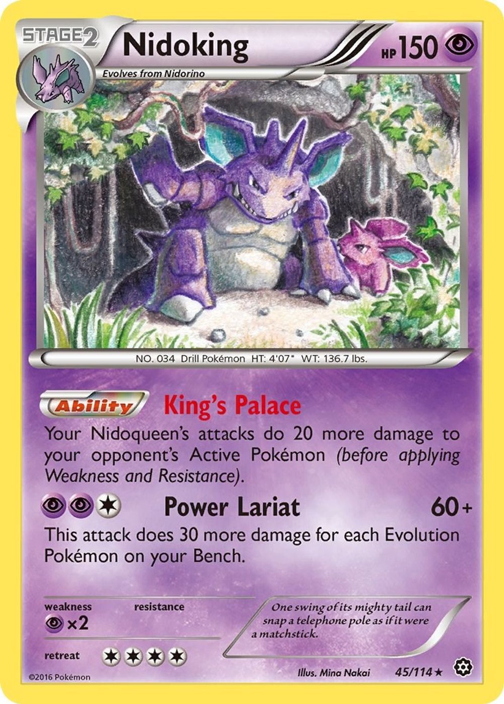 Nidoking — XY - Steam Siege