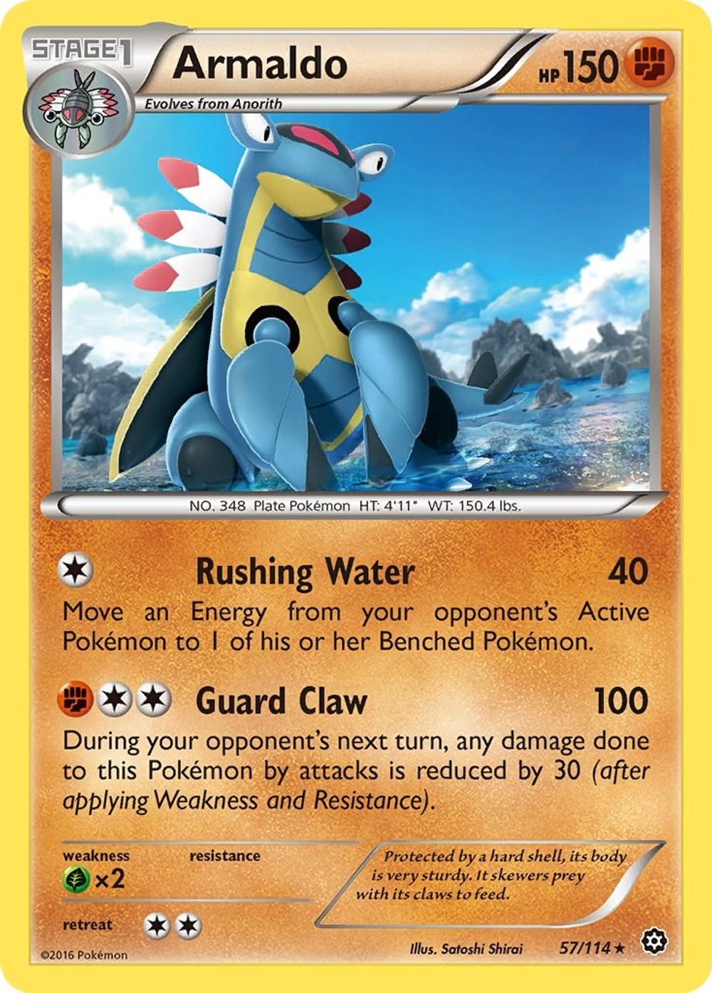 Armaldo — XY - Steam Siege