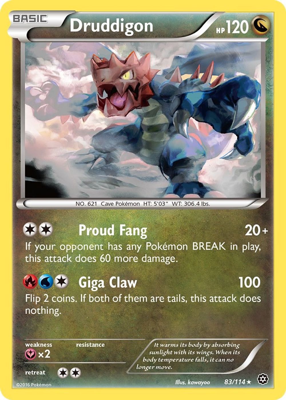 Druddigon — XY - Steam Siege