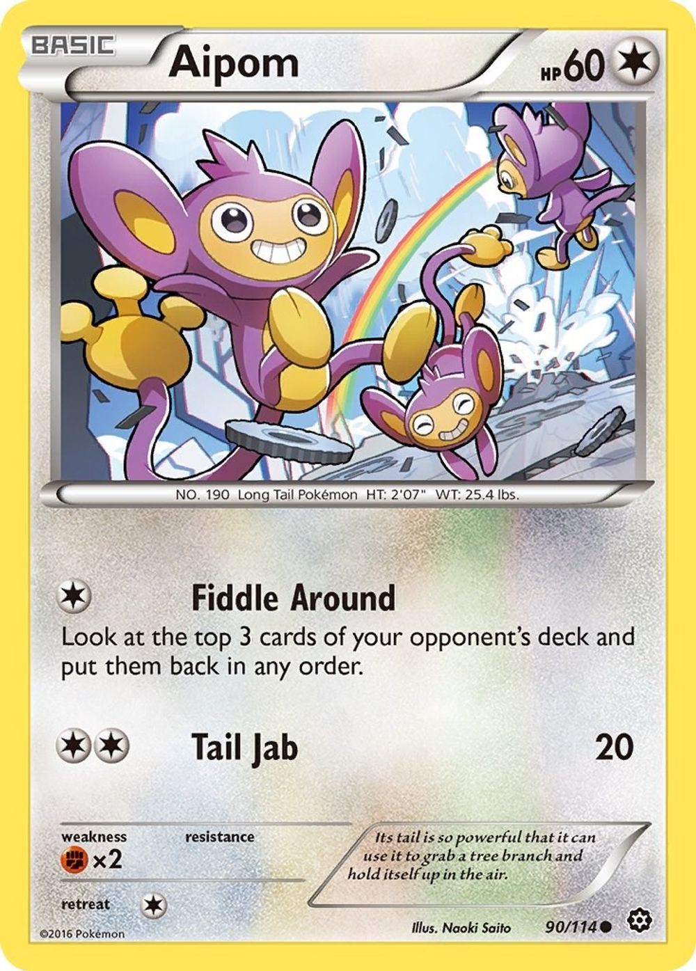 Aipom — XY - Steam Siege