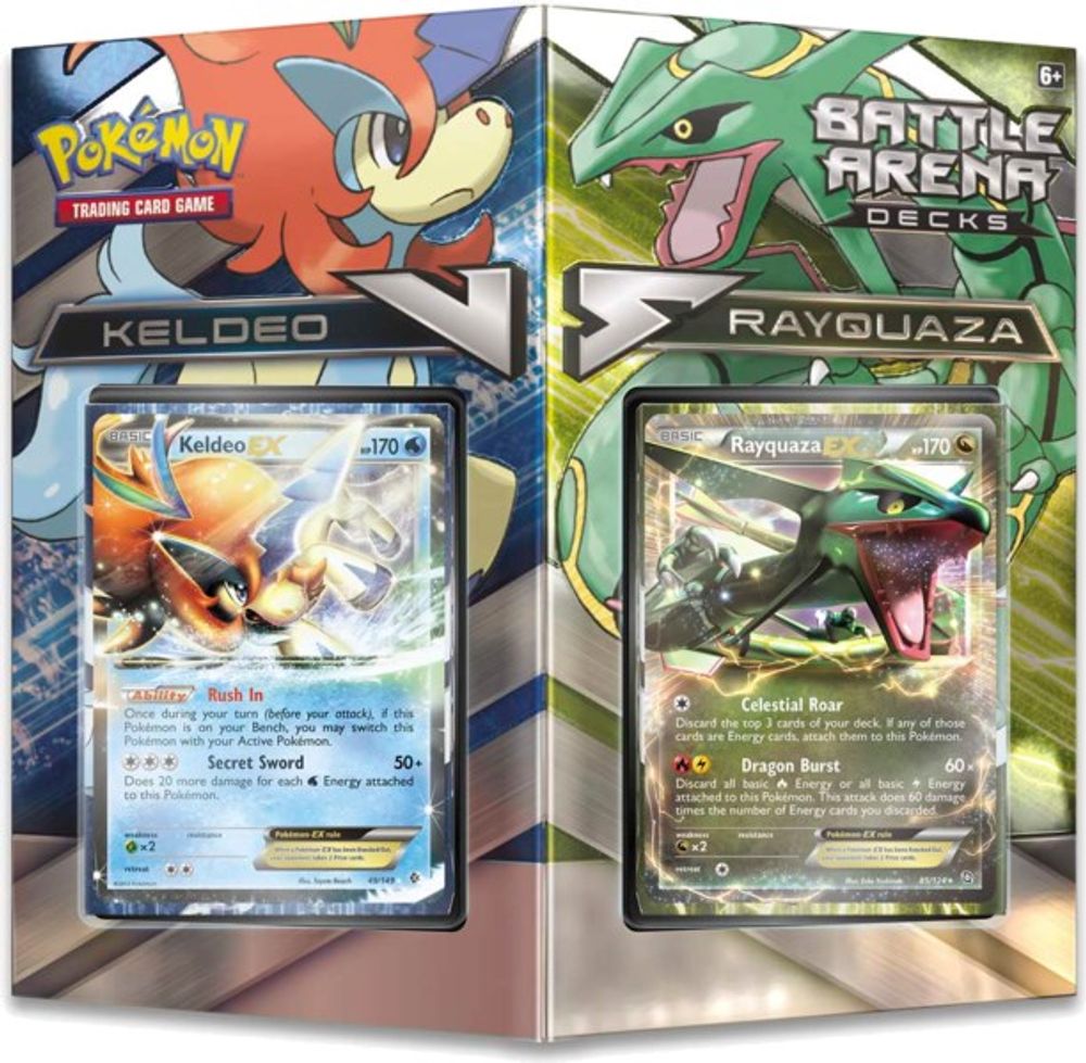 Battle Arena Decks: Keldeo EX vs Rayquaza EX — XY - Steam Siege