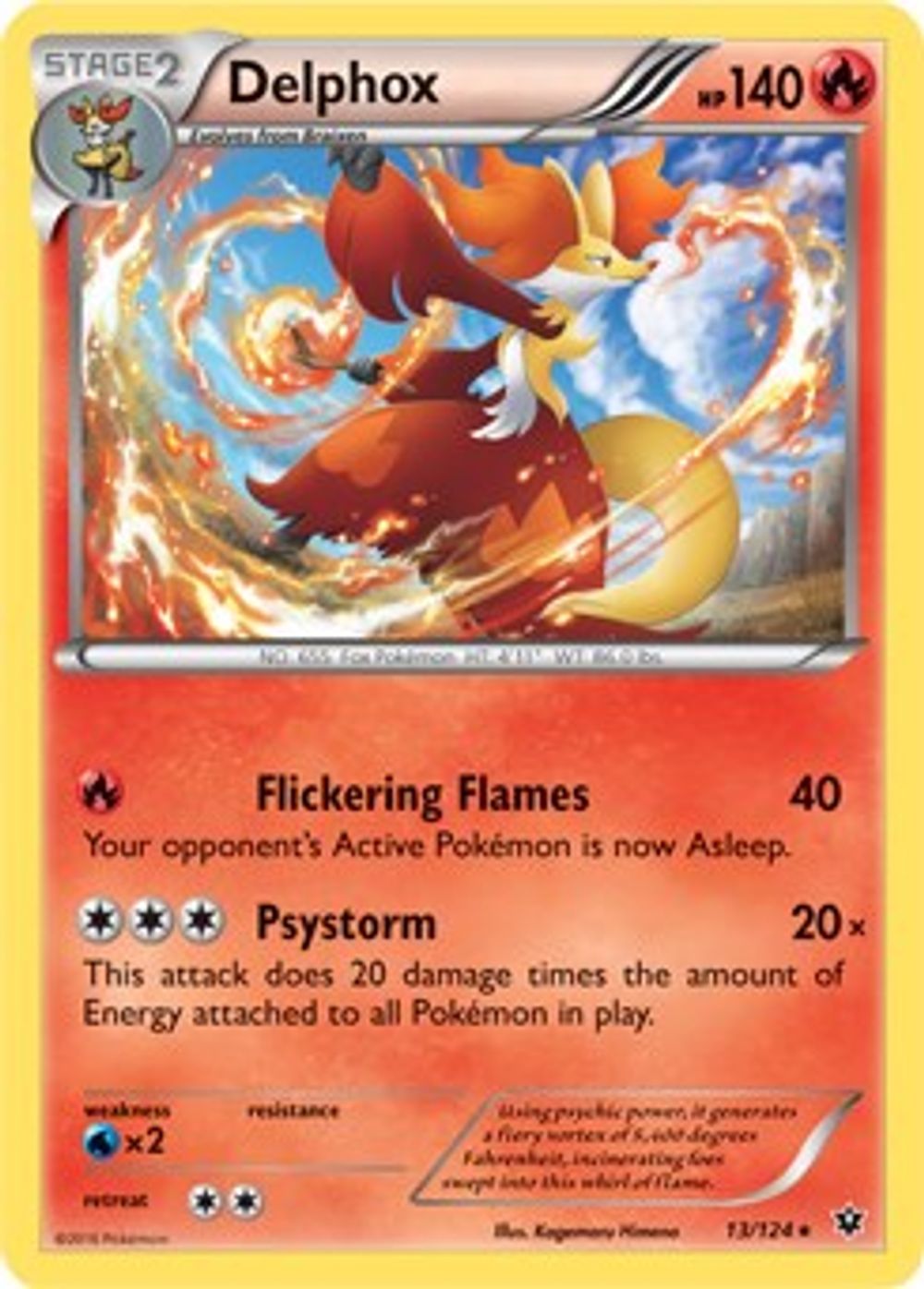 Delphox - 13/124 (XY Fates Collide) — Deck Exclusives