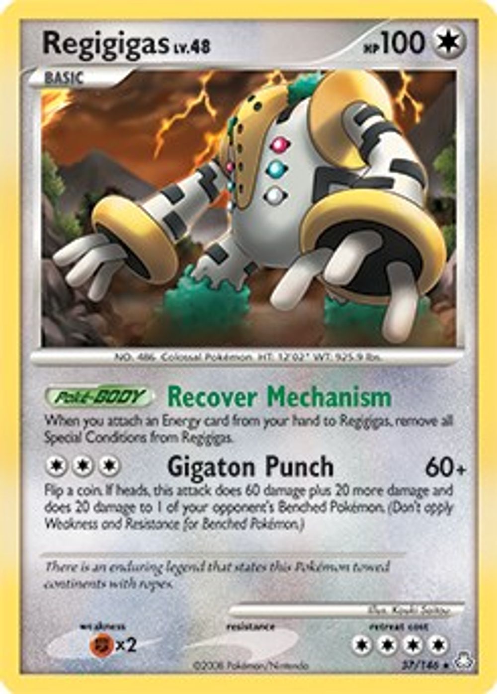 Regigigas - 37/146 (DP Legends Awakened) — Deck Exclusives