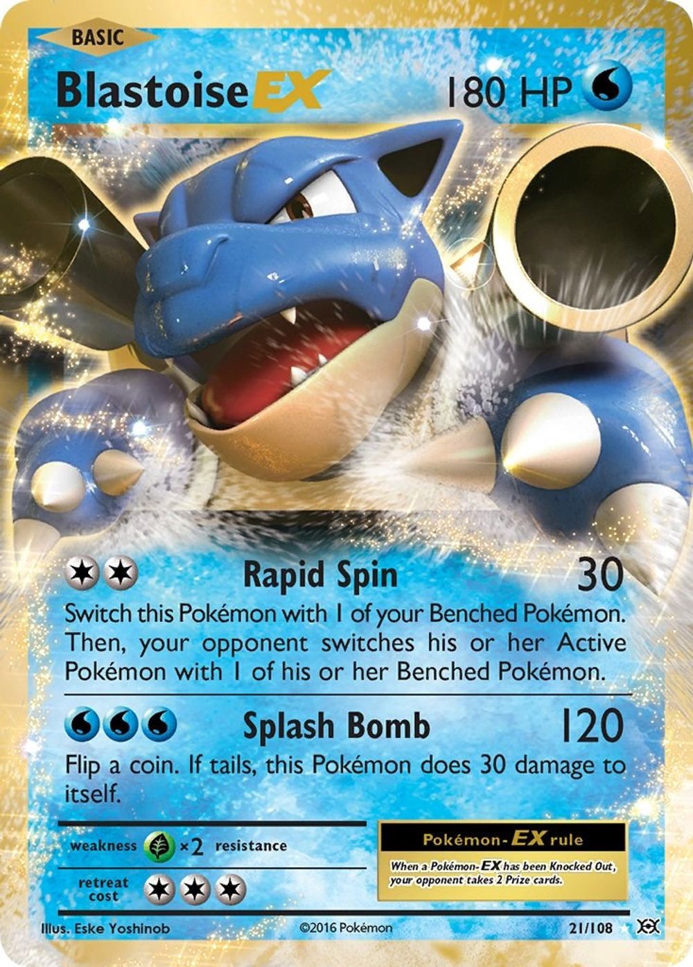 Blastoise EX — XY - Evolutions
