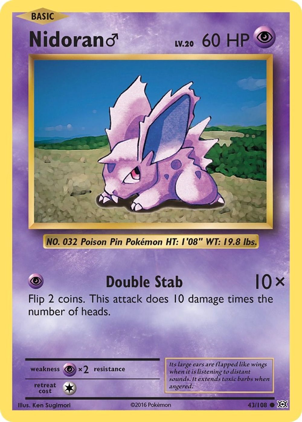 Nidoran M — XY - Evolutions