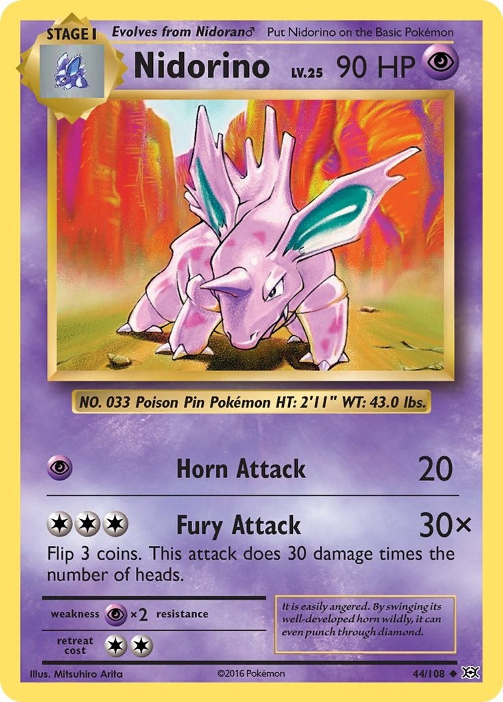 Nidorino — XY - Evolutions