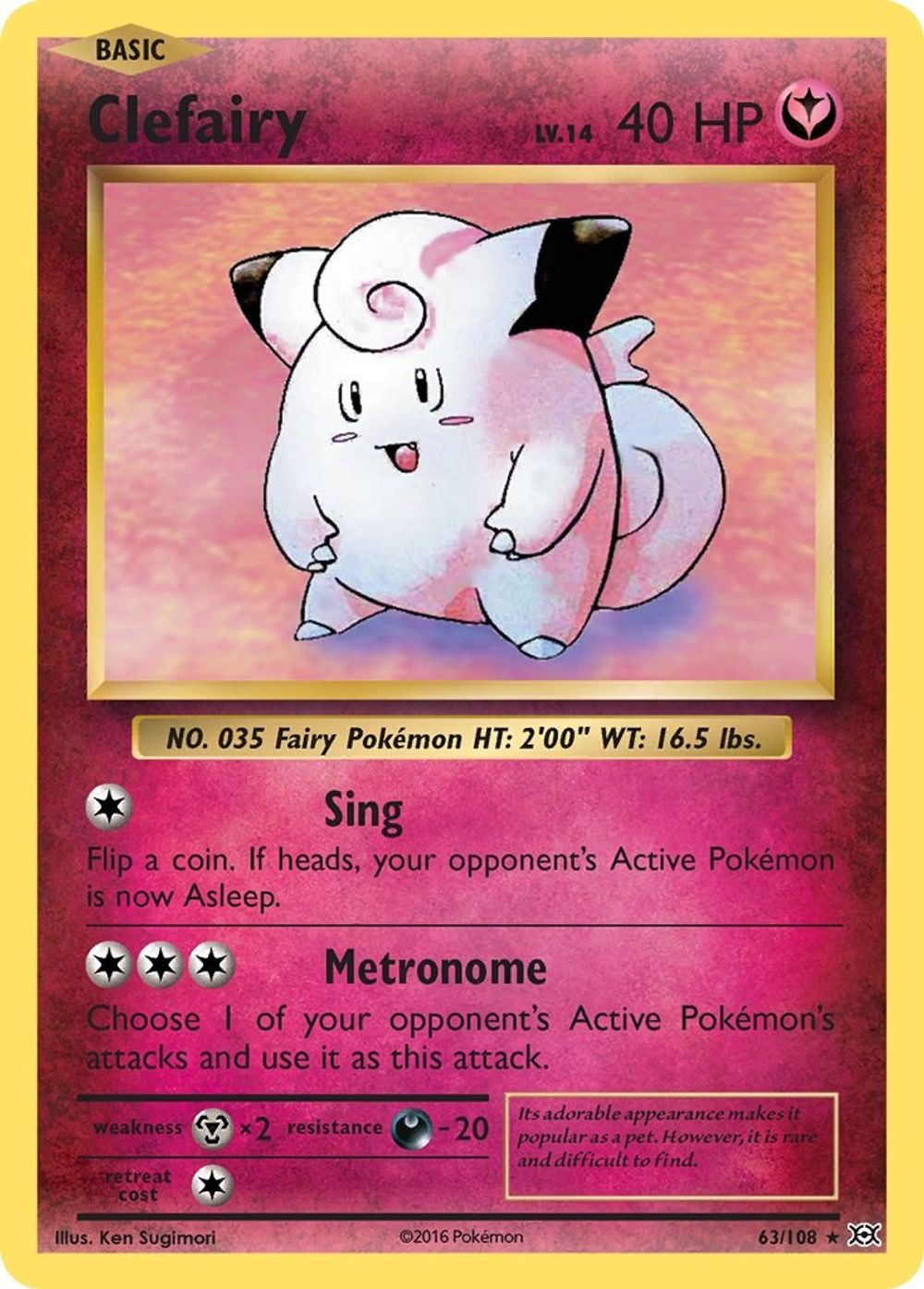 Clefairy — XY - Evolutions