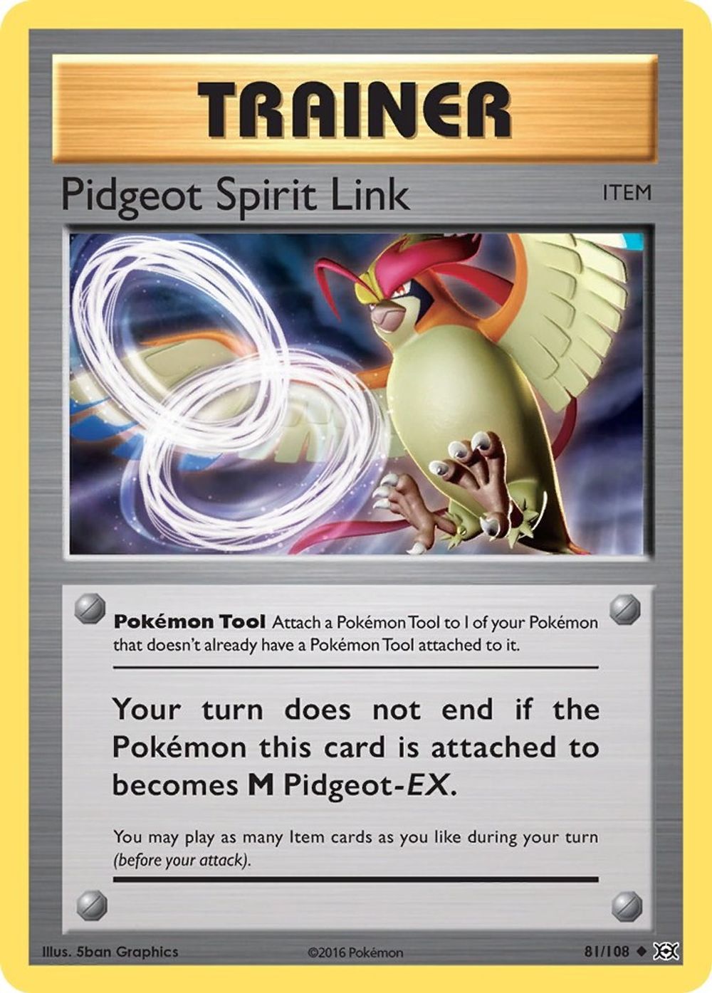 Pidgeot Spirit Link — XY - Evolutions