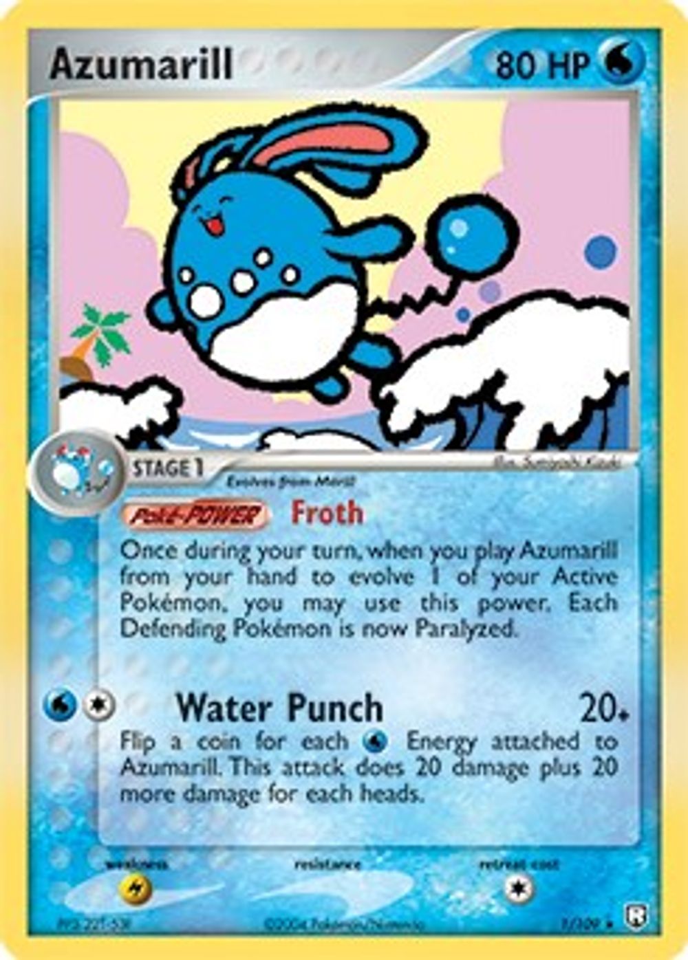 Azumarill - 1/109 (EX Team Rocket Returns) — Deck Exclusives