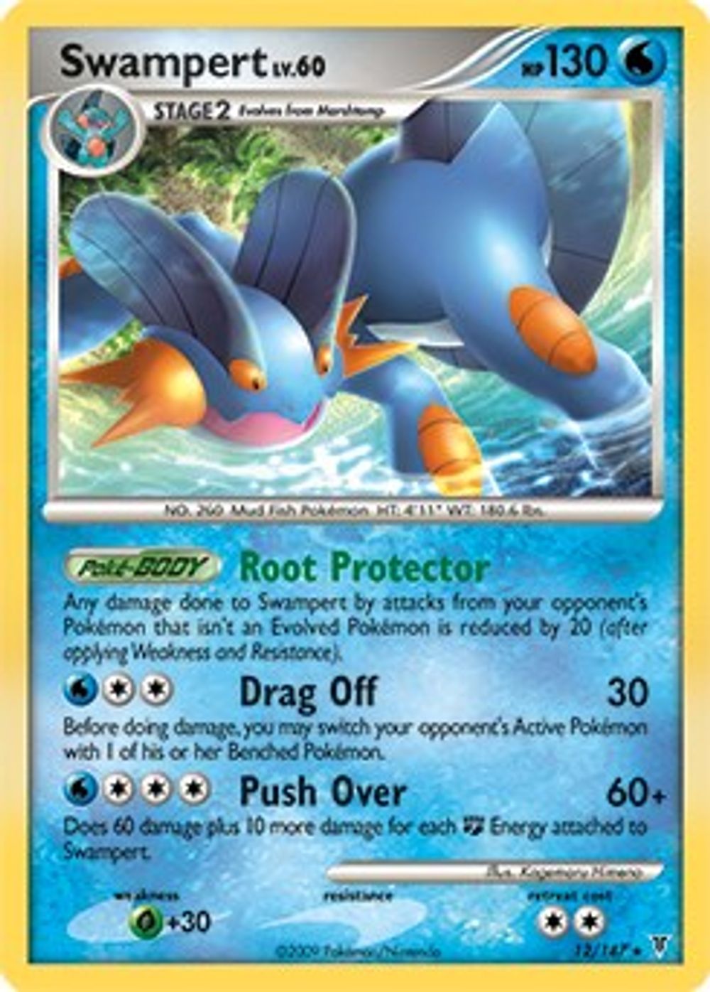 Swampert - 12/147 (DPPt Supreme Victors) — Deck Exclusives