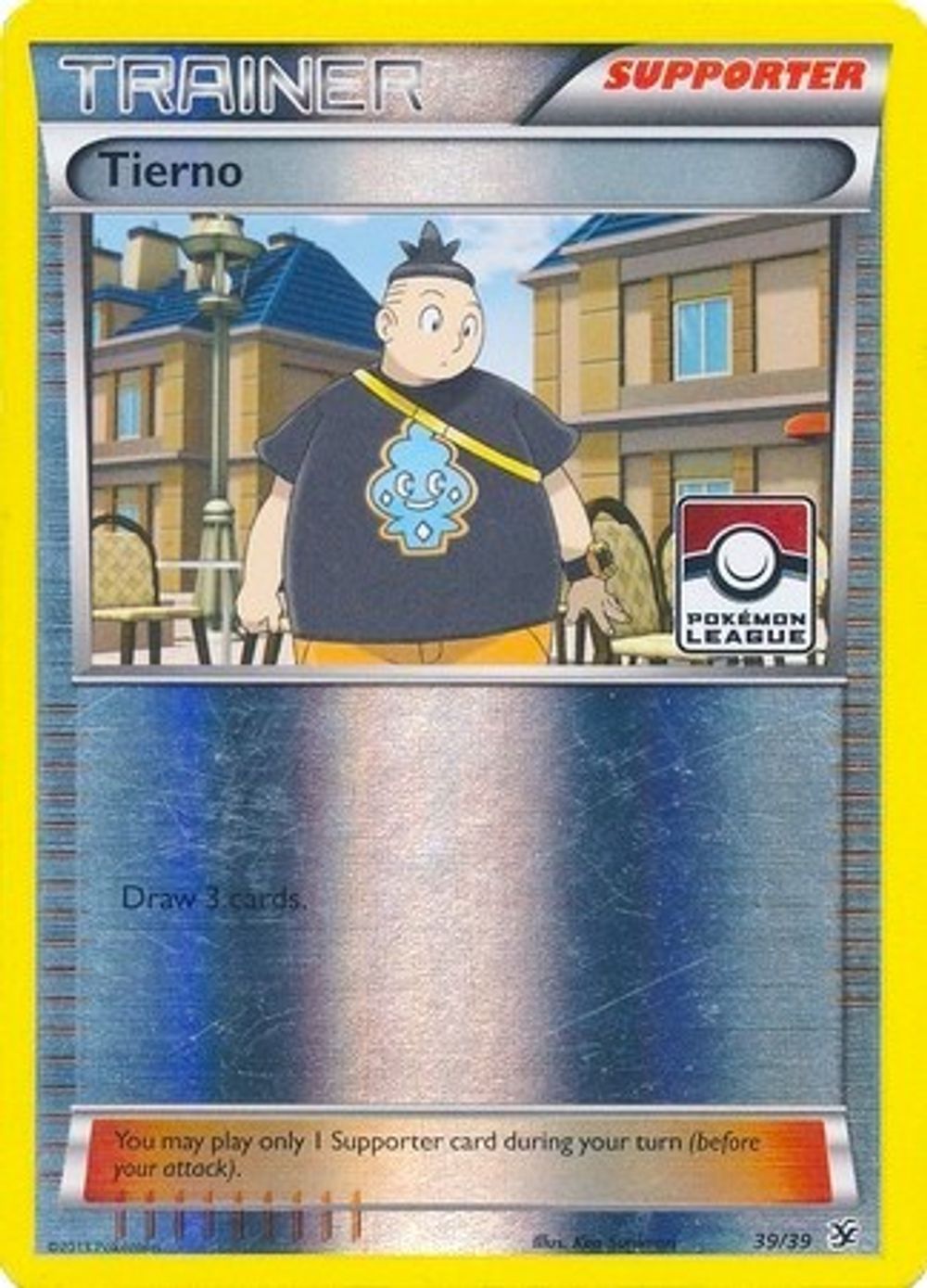 Tierno - 39/39 (Pokemon League) — League & Championship Cards