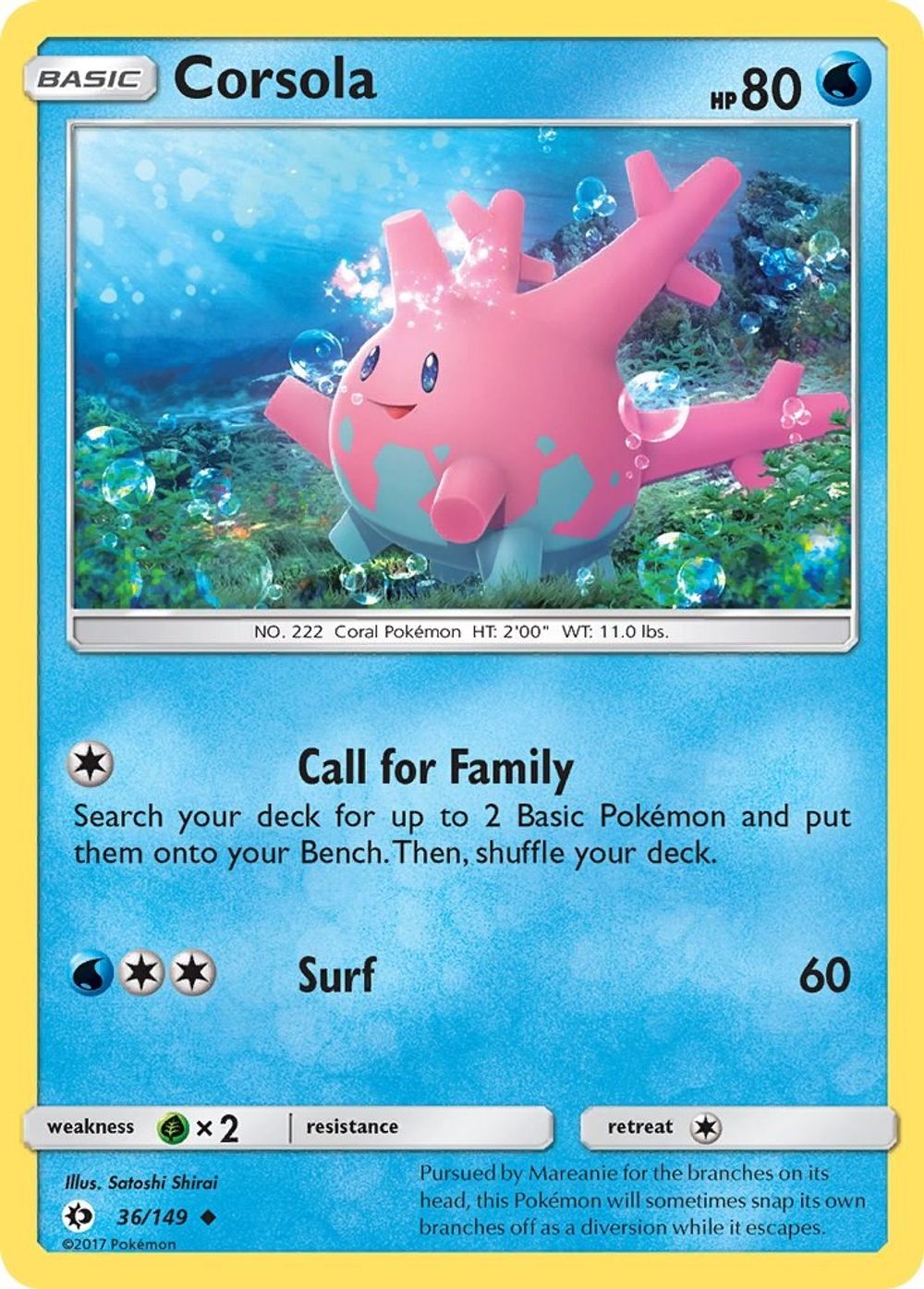 Corsola — SM Base Set