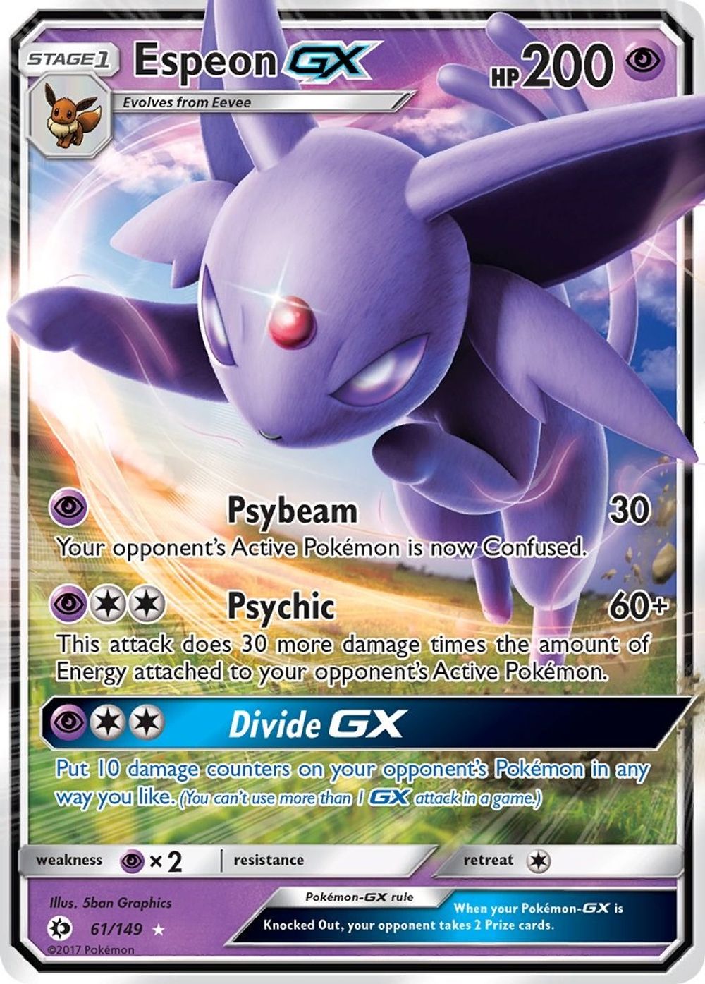 Espeon GX — SM Base Set