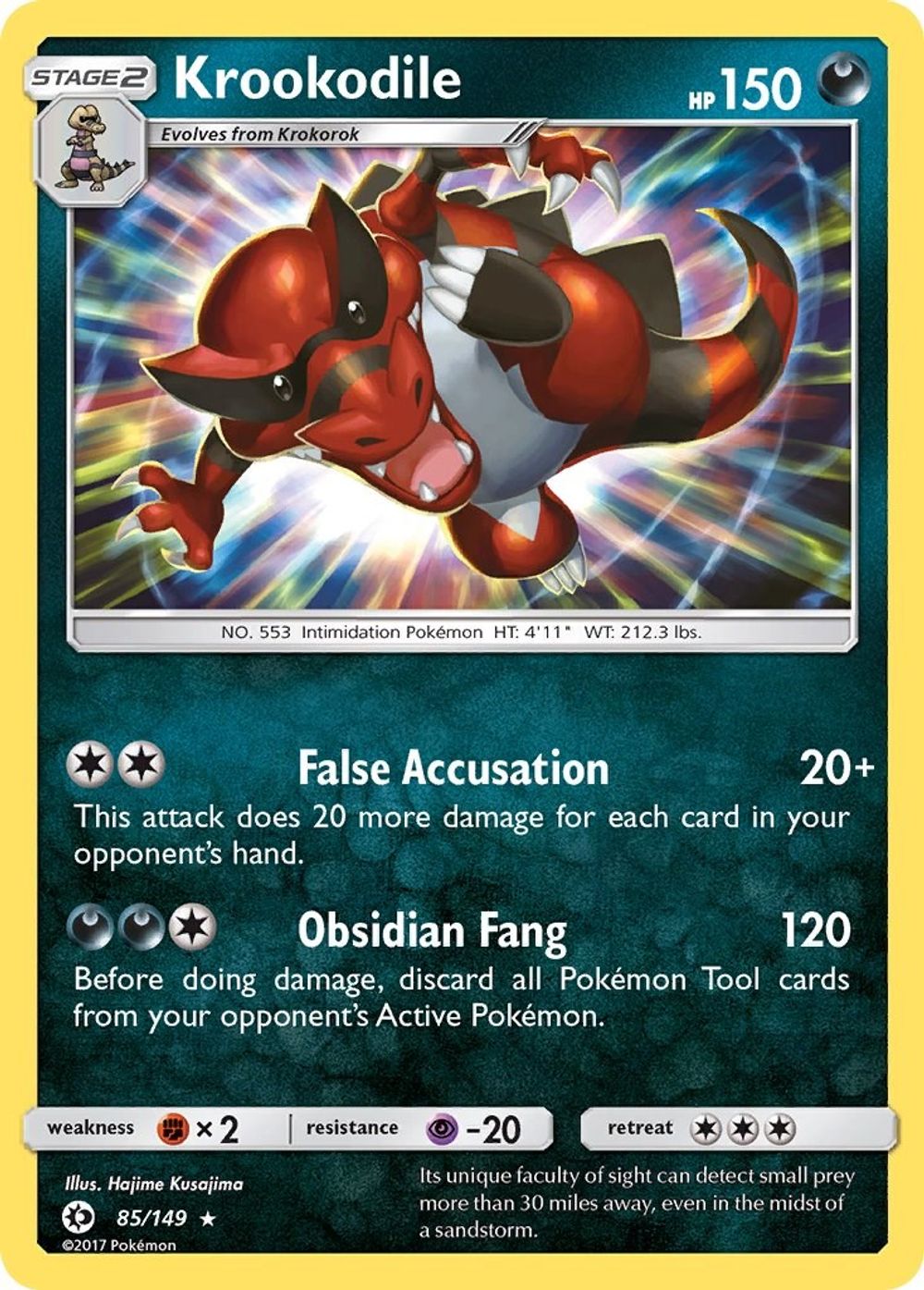 Krookodile — SM Base Set